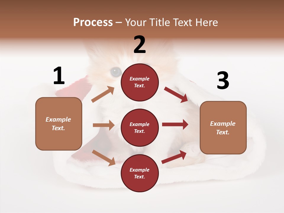 Animal Christmas Red PowerPoint Template