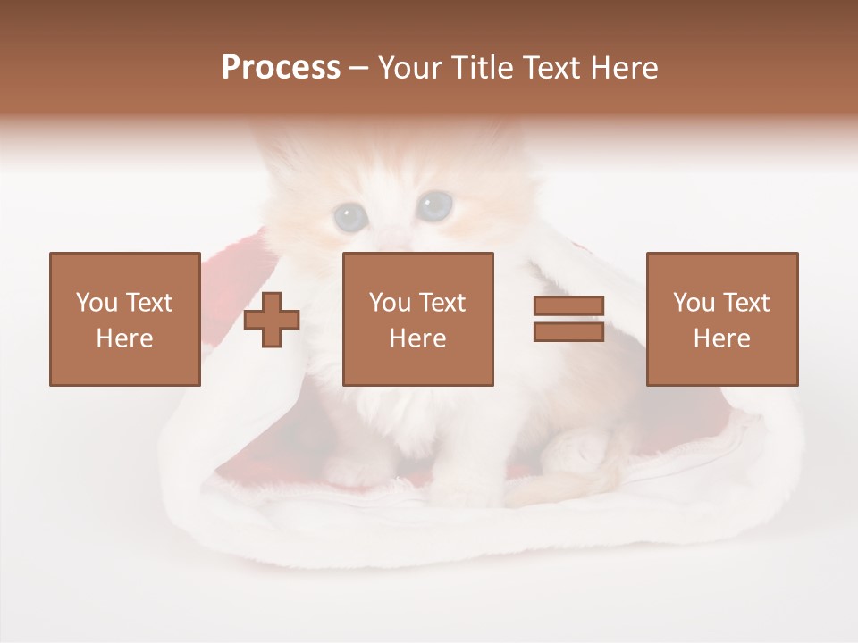 Animal Christmas Red PowerPoint Template