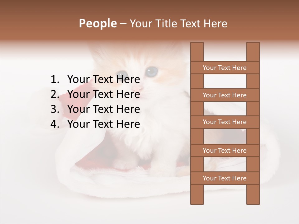 Animal Christmas Red PowerPoint Template