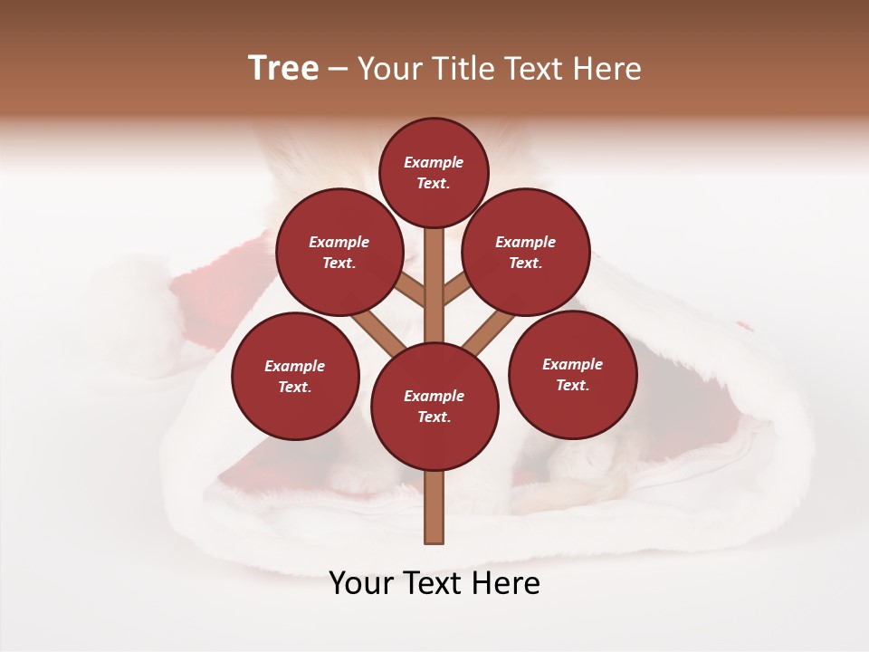 Animal Christmas Red PowerPoint Template