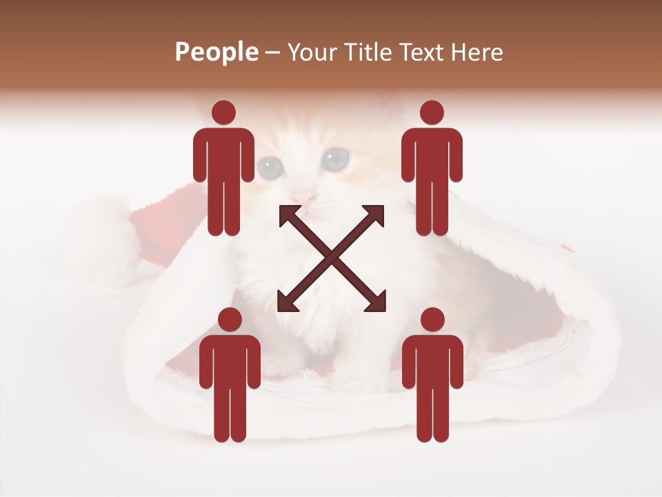 Animal Christmas Red PowerPoint Template