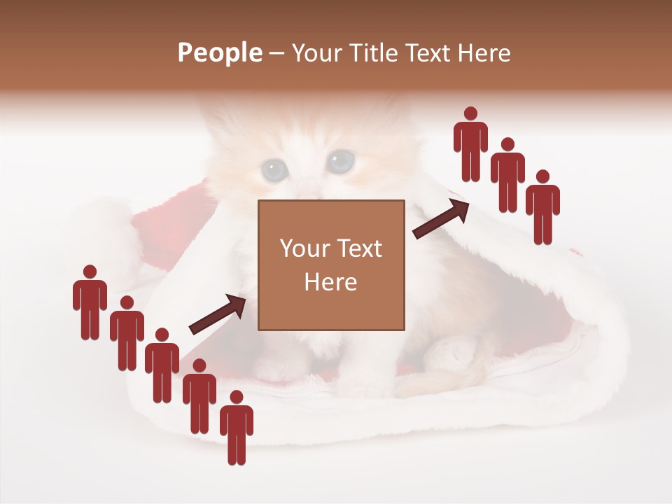 Animal Christmas Red PowerPoint Template