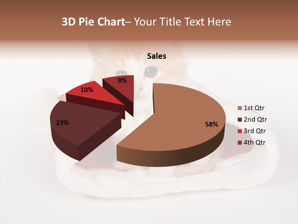 Animal Christmas Red PowerPoint Template