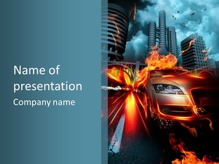 Burn Bridge Shine PowerPoint Template