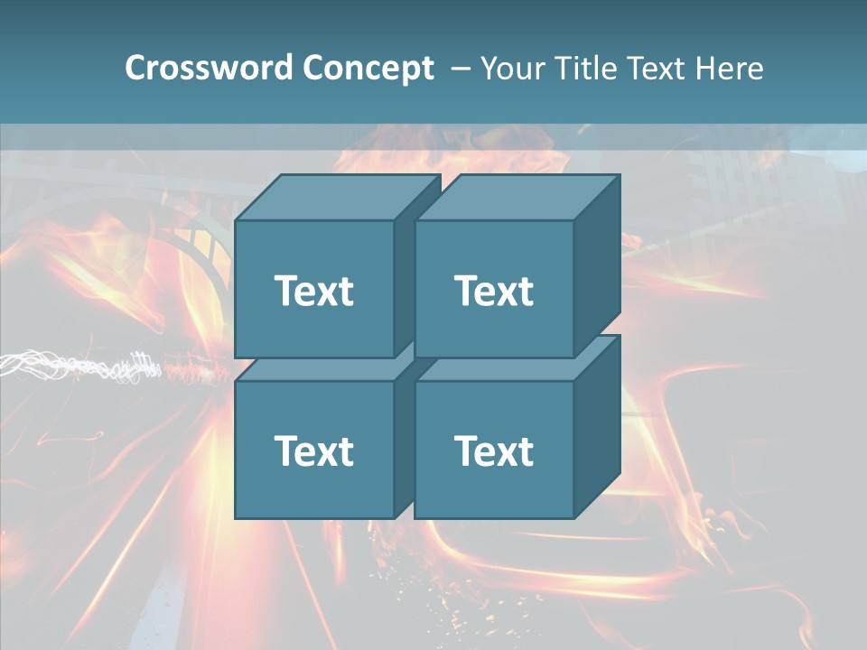Burn Bridge Shine PowerPoint Template