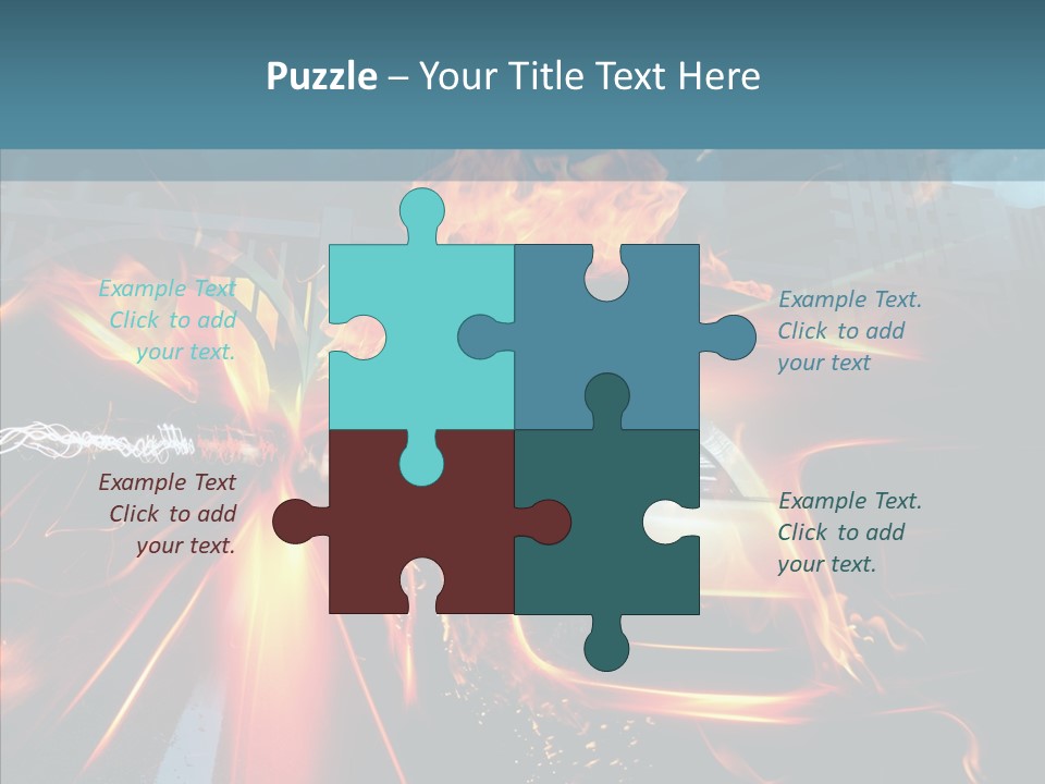 Burn Bridge Shine PowerPoint Template