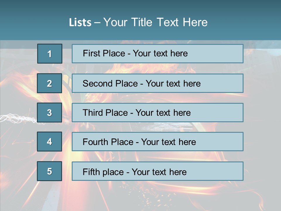 Burn Bridge Shine PowerPoint Template