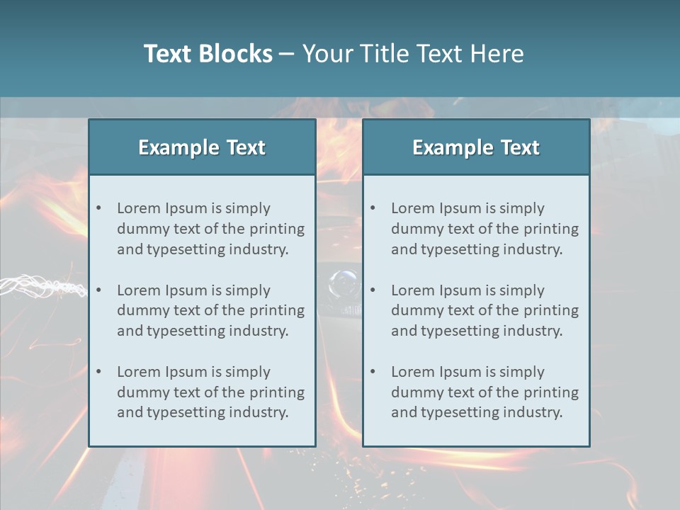 Burn Bridge Shine PowerPoint Template