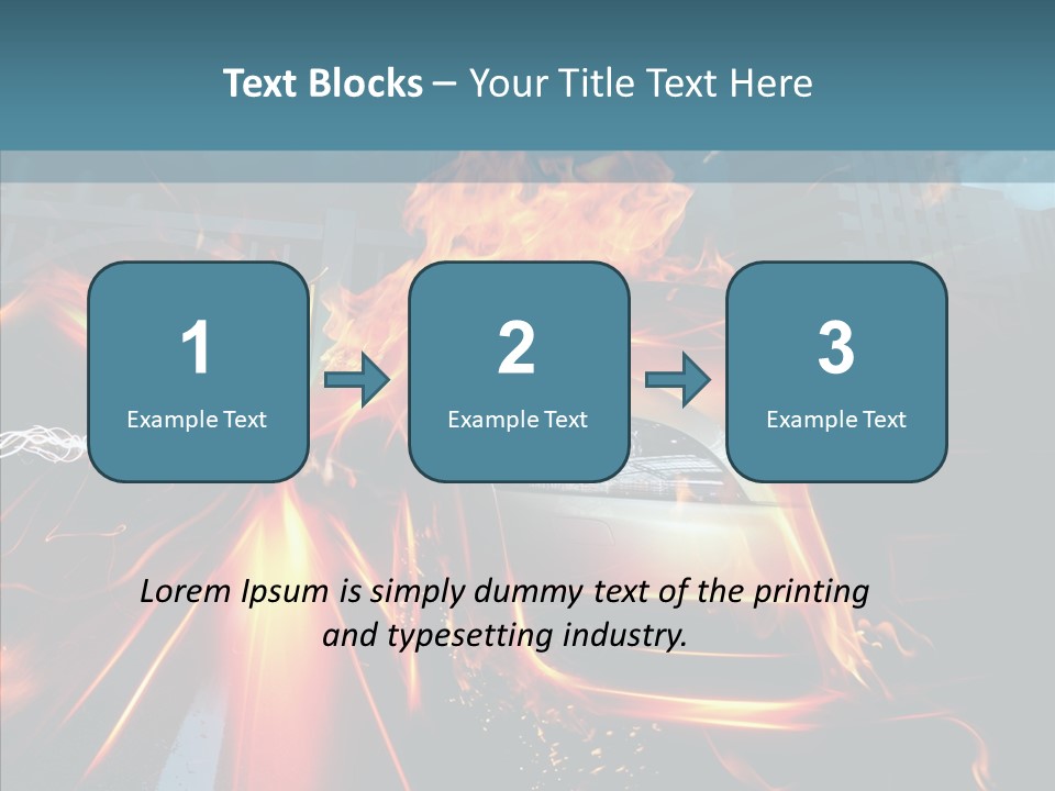 Burn Bridge Shine PowerPoint Template