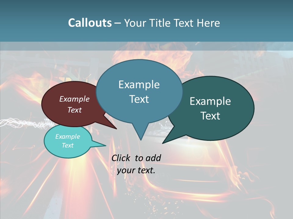Burn Bridge Shine PowerPoint Template