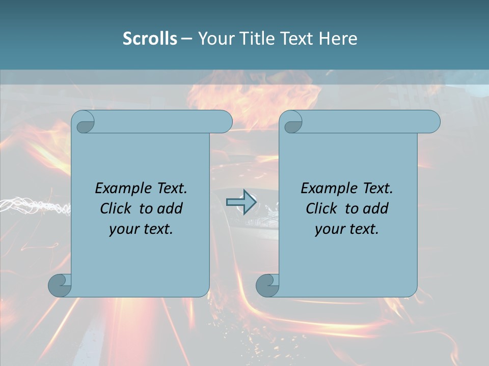 Burn Bridge Shine PowerPoint Template