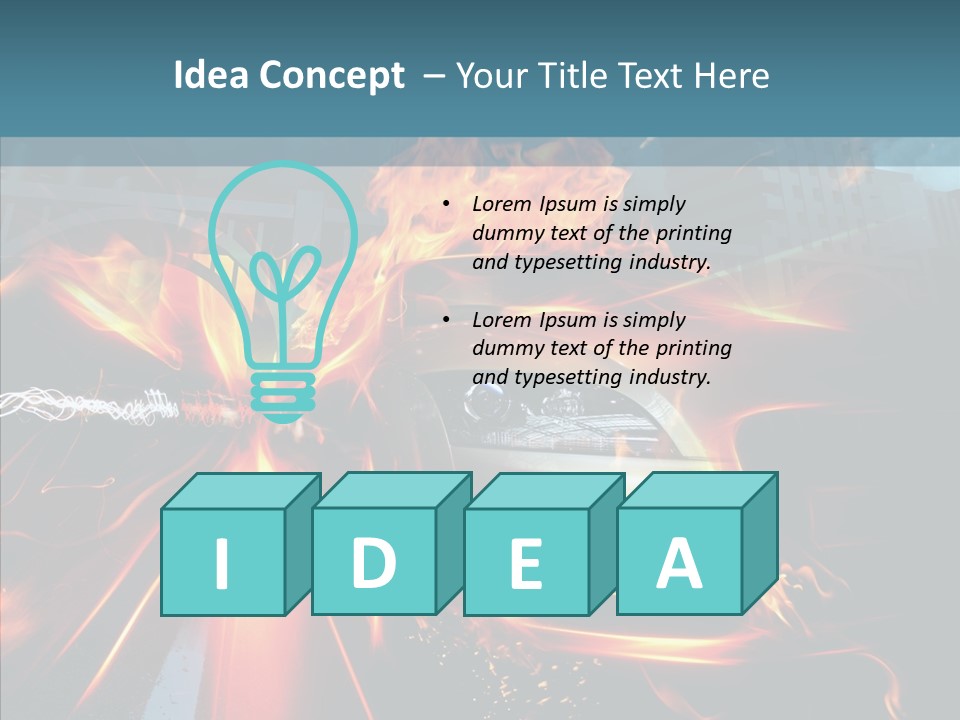 Burn Bridge Shine PowerPoint Template