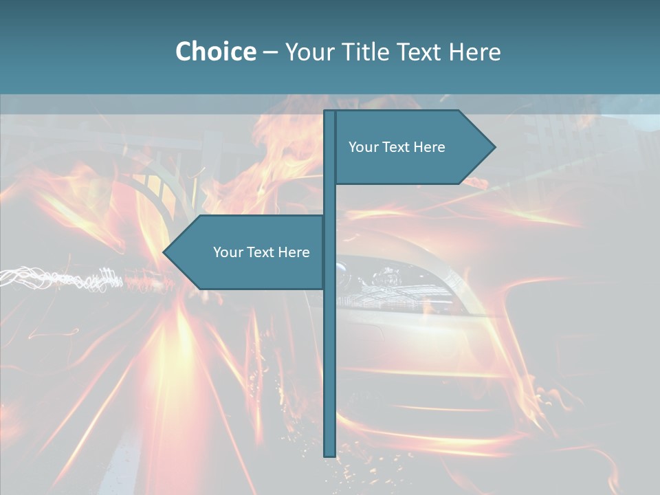 Burn Bridge Shine PowerPoint Template