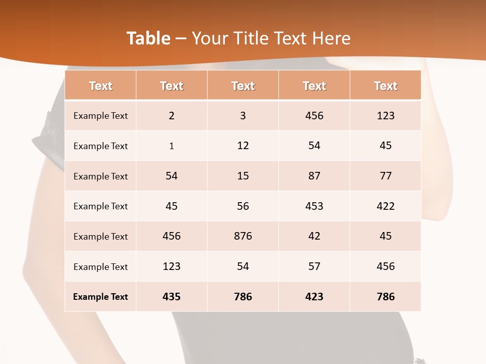 Person Body White PowerPoint Template