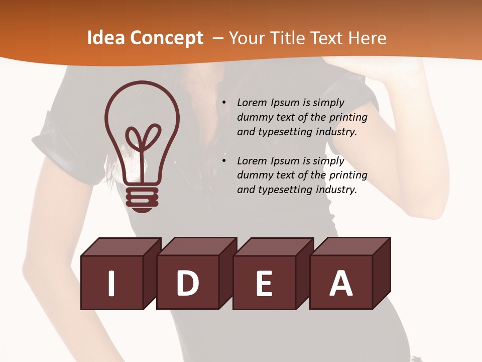 Person Body White PowerPoint Template