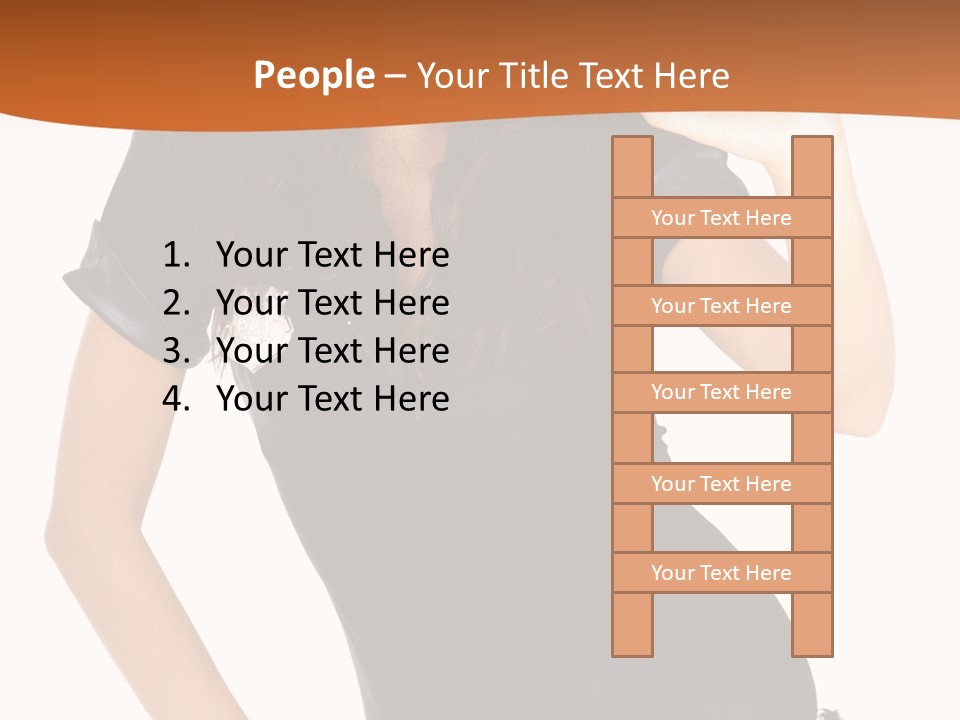 Person Body White PowerPoint Template