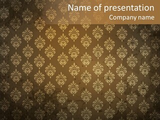 Flourish Textured Wallpaper PowerPoint Template