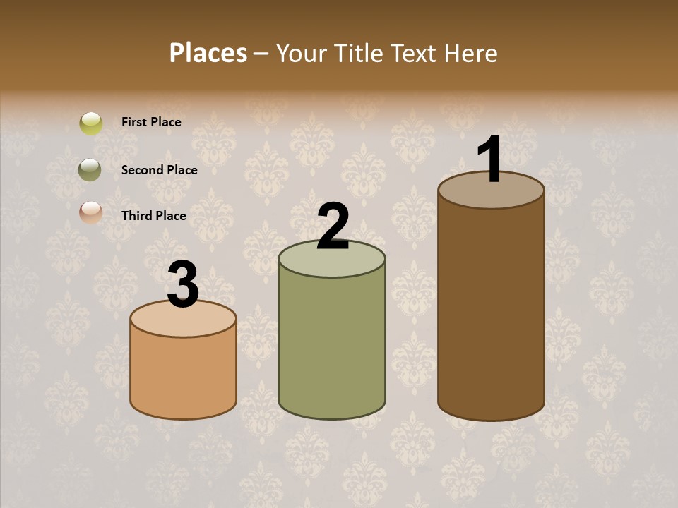 Flourish Textured Wallpaper PowerPoint Template