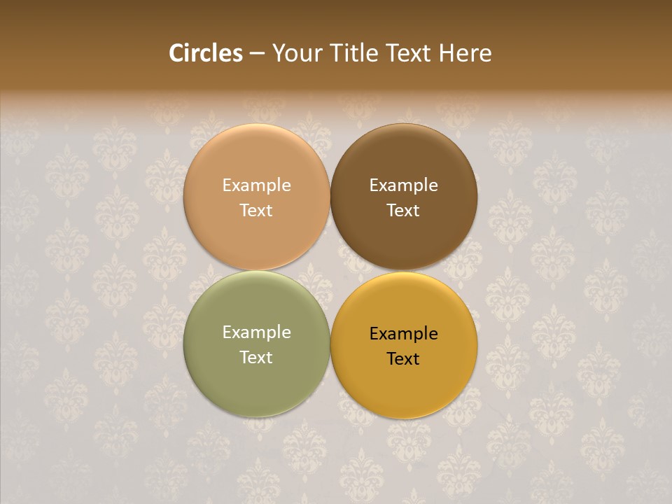 Flourish Textured Wallpaper PowerPoint Template
