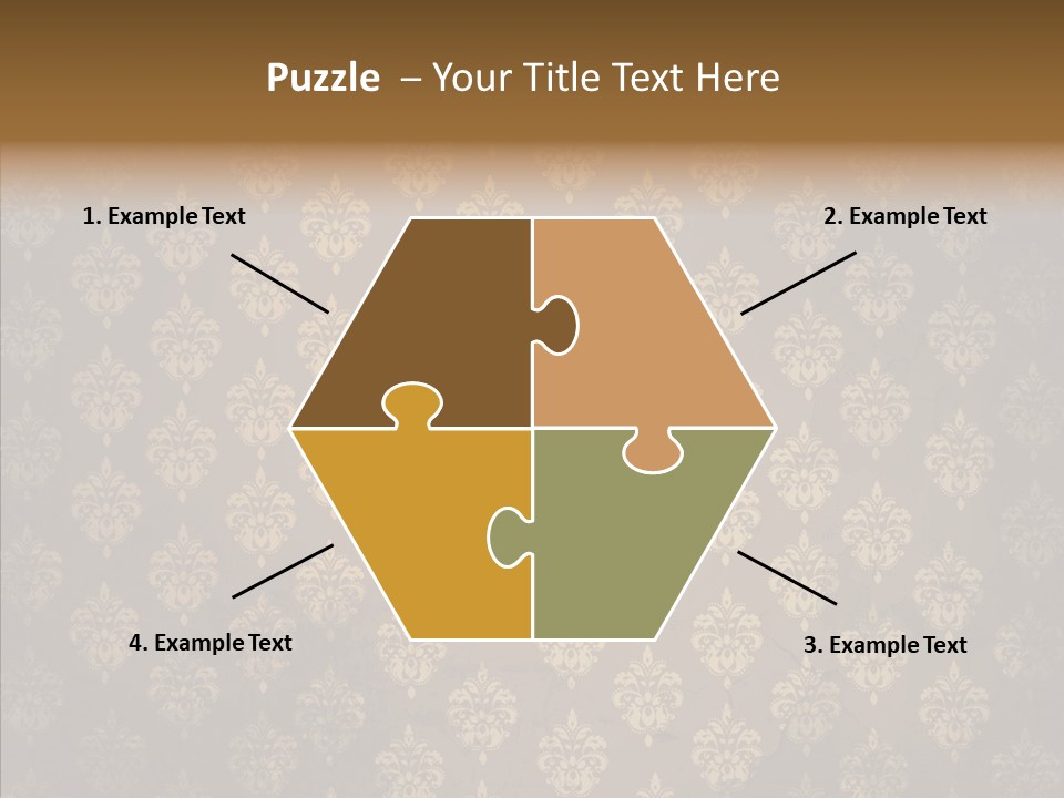 Flourish Textured Wallpaper PowerPoint Template