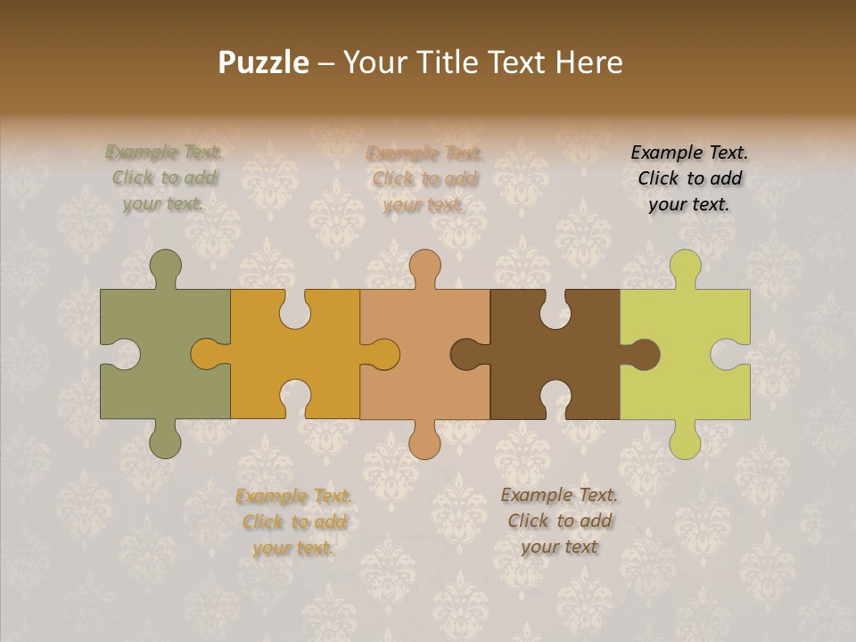 Flourish Textured Wallpaper PowerPoint Template