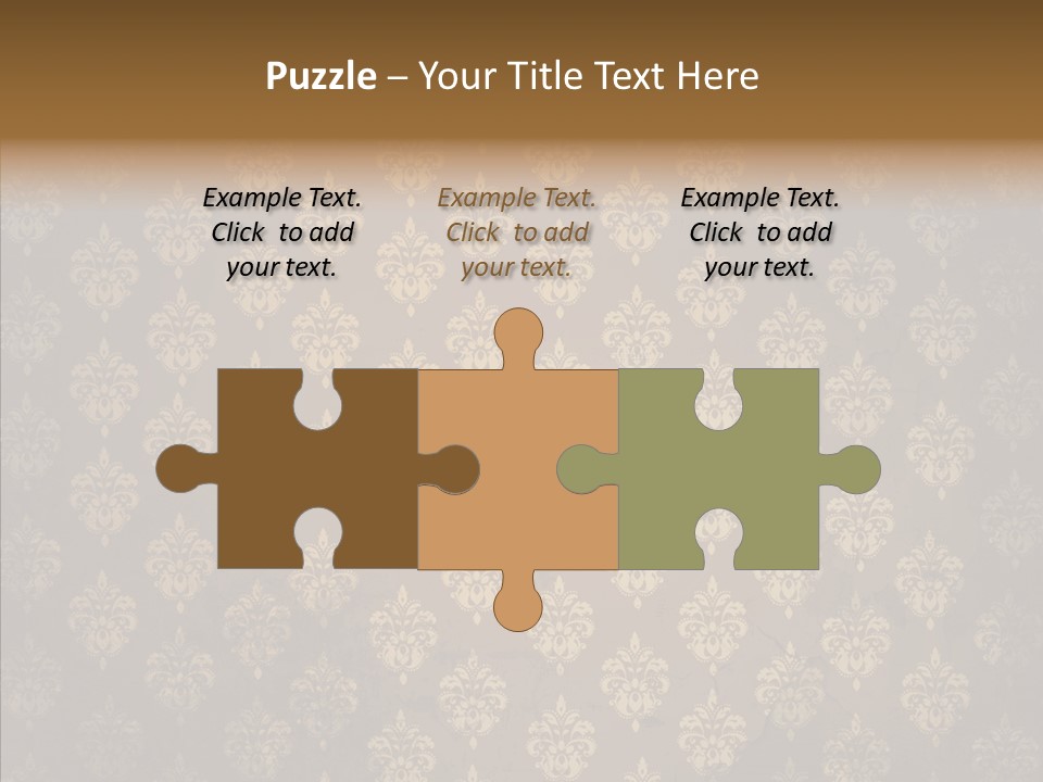 Flourish Textured Wallpaper PowerPoint Template