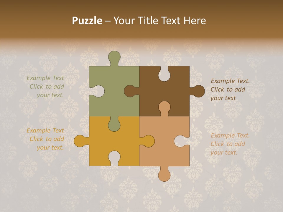 Flourish Textured Wallpaper PowerPoint Template