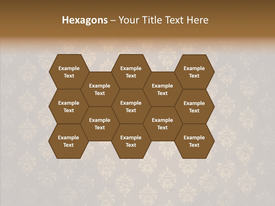 Flourish Textured Wallpaper PowerPoint Template