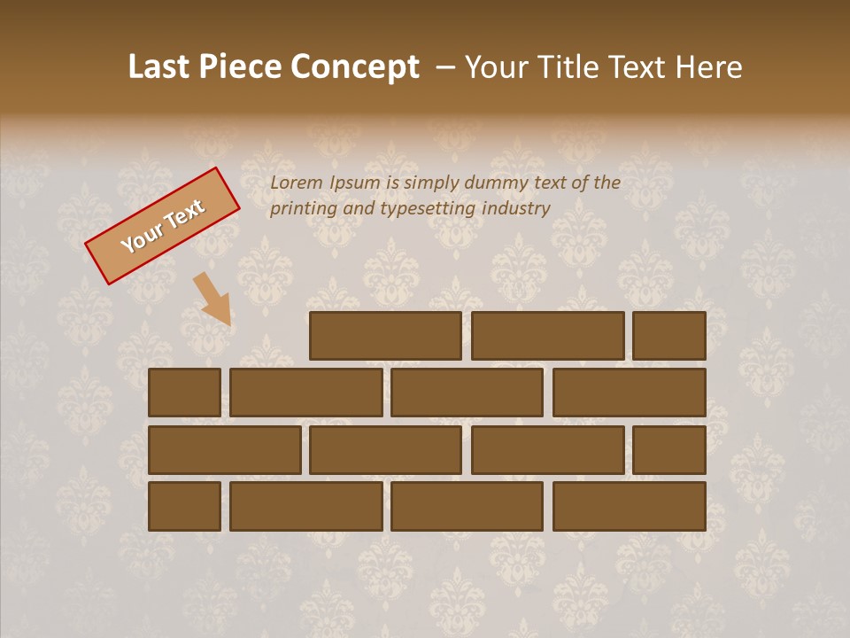 Flourish Textured Wallpaper PowerPoint Template