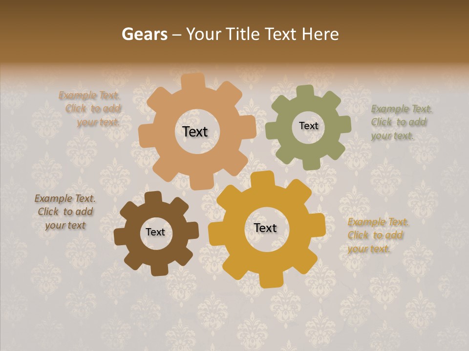 Flourish Textured Wallpaper PowerPoint Template