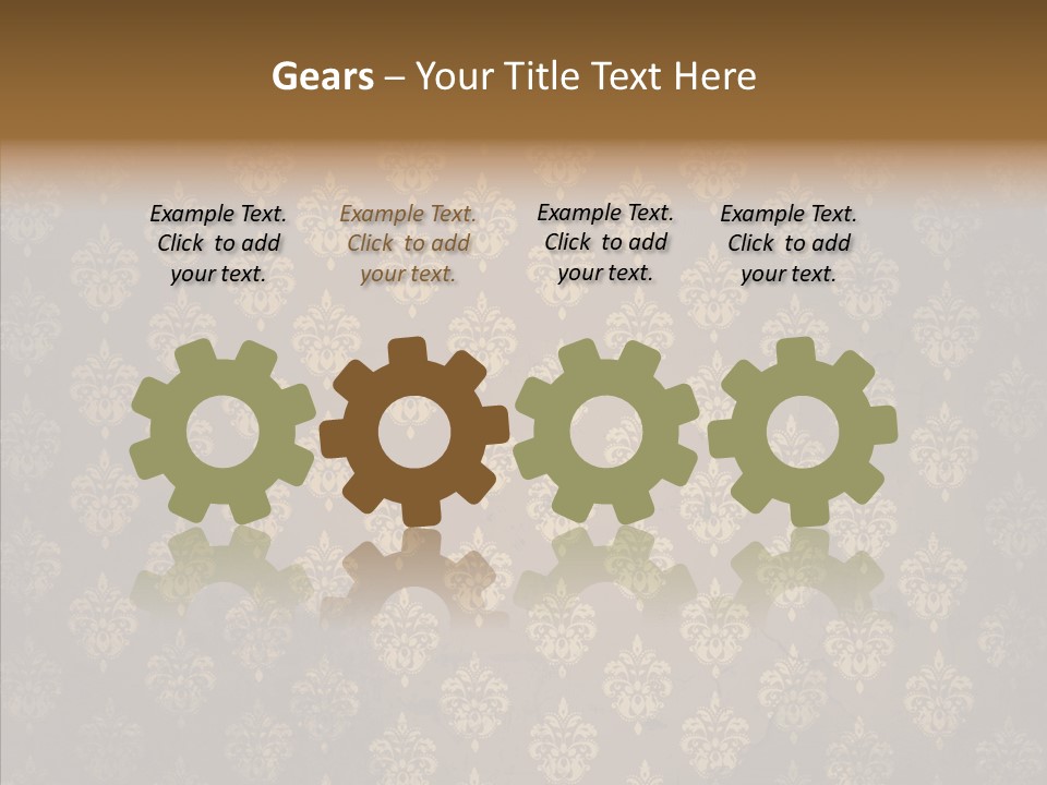 Flourish Textured Wallpaper PowerPoint Template