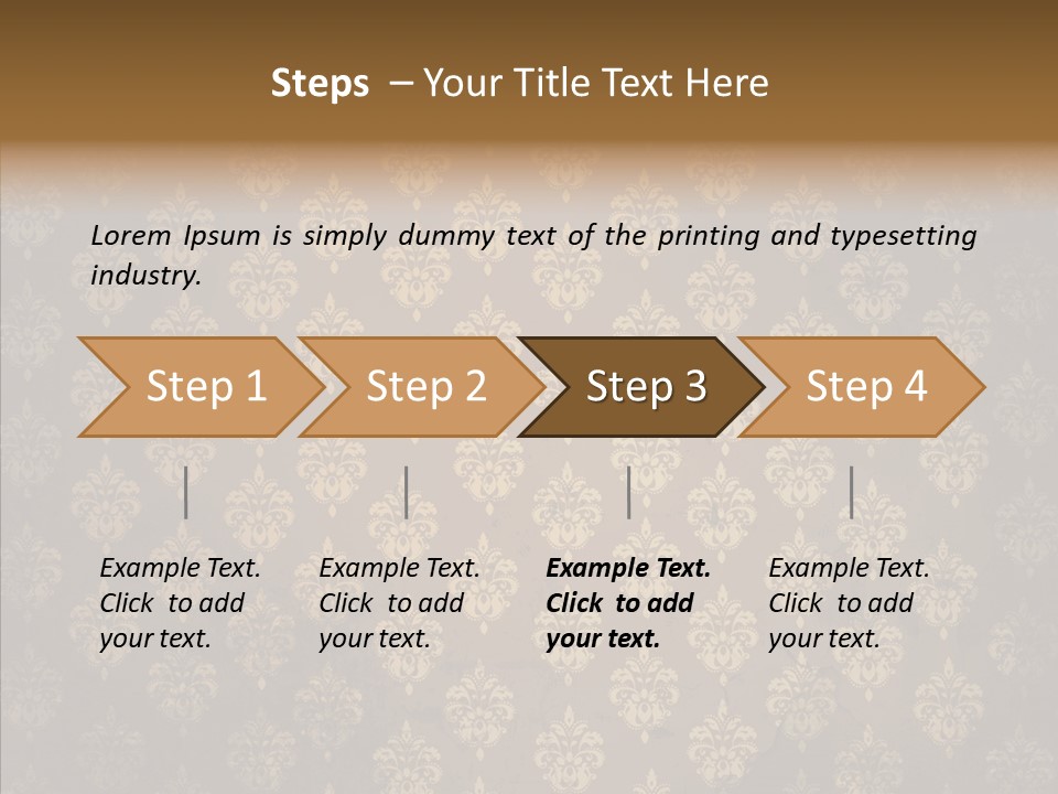 Flourish Textured Wallpaper PowerPoint Template