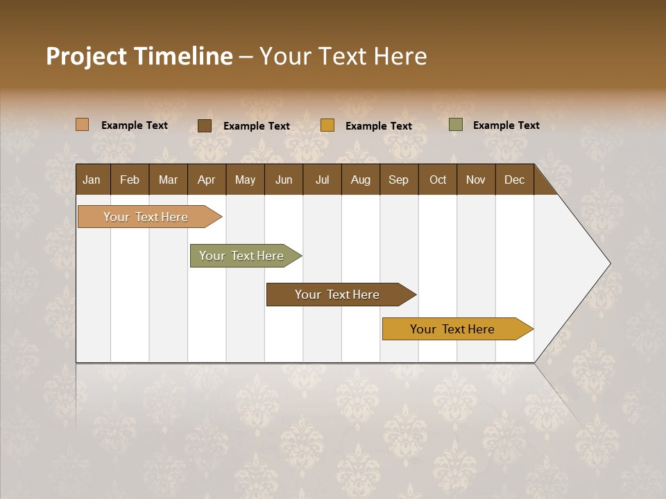 Flourish Textured Wallpaper PowerPoint Template