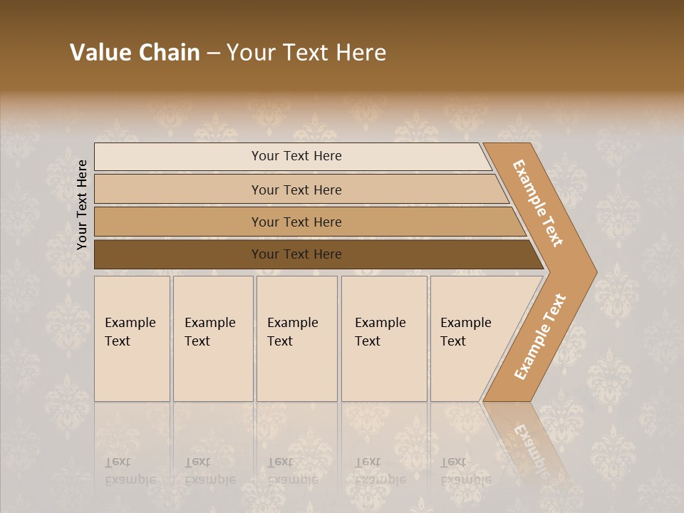 Flourish Textured Wallpaper PowerPoint Template