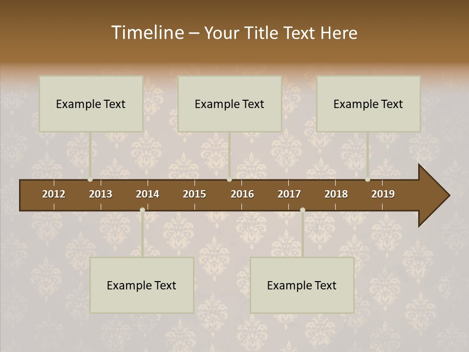 Flourish Textured Wallpaper PowerPoint Template