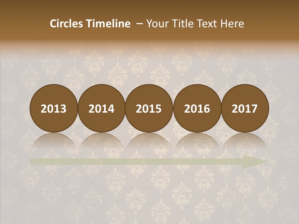 Flourish Textured Wallpaper PowerPoint Template
