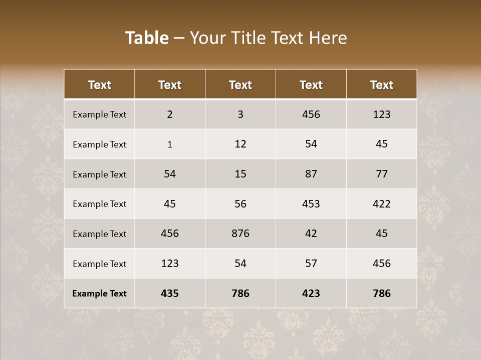 Flourish Textured Wallpaper PowerPoint Template