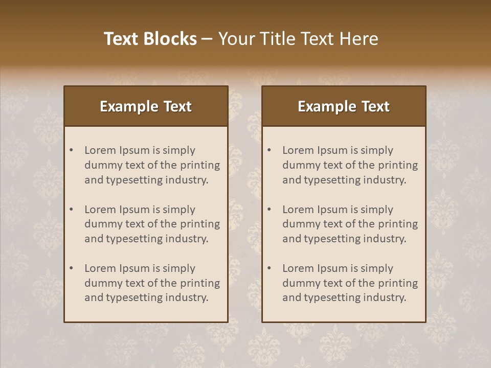 Flourish Textured Wallpaper PowerPoint Template