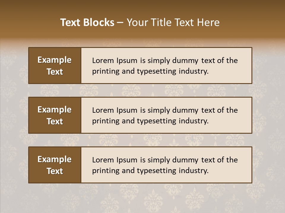 Flourish Textured Wallpaper PowerPoint Template
