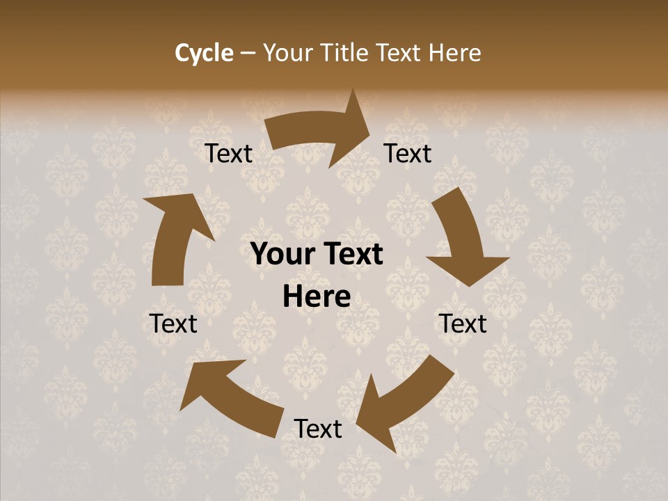 Flourish Textured Wallpaper PowerPoint Template