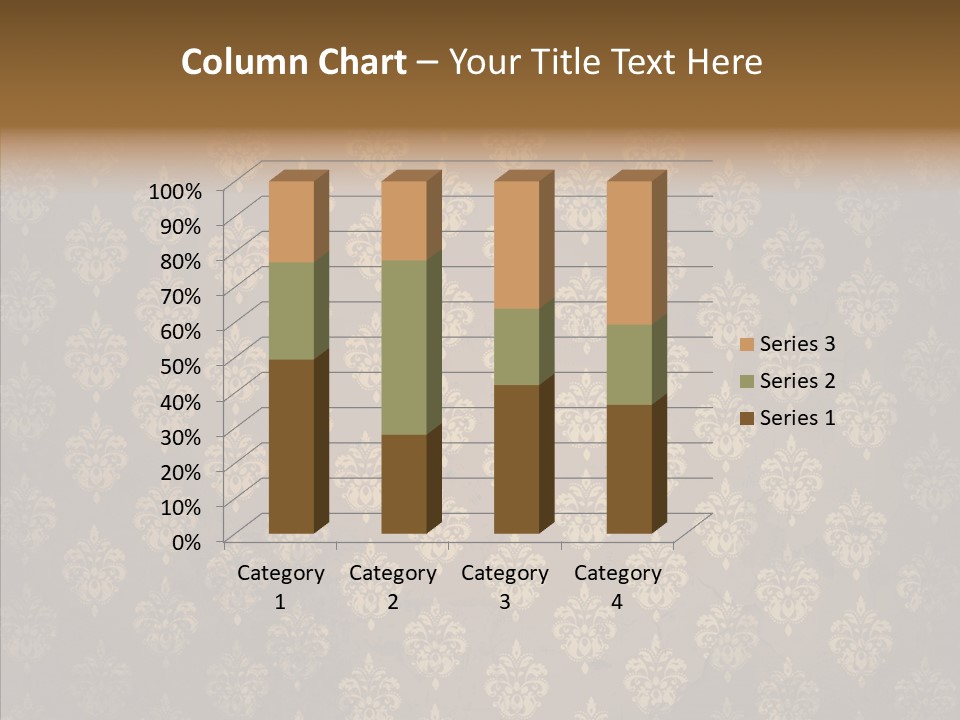 Flourish Textured Wallpaper PowerPoint Template