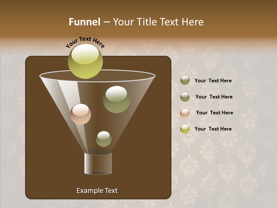Flourish Textured Wallpaper PowerPoint Template