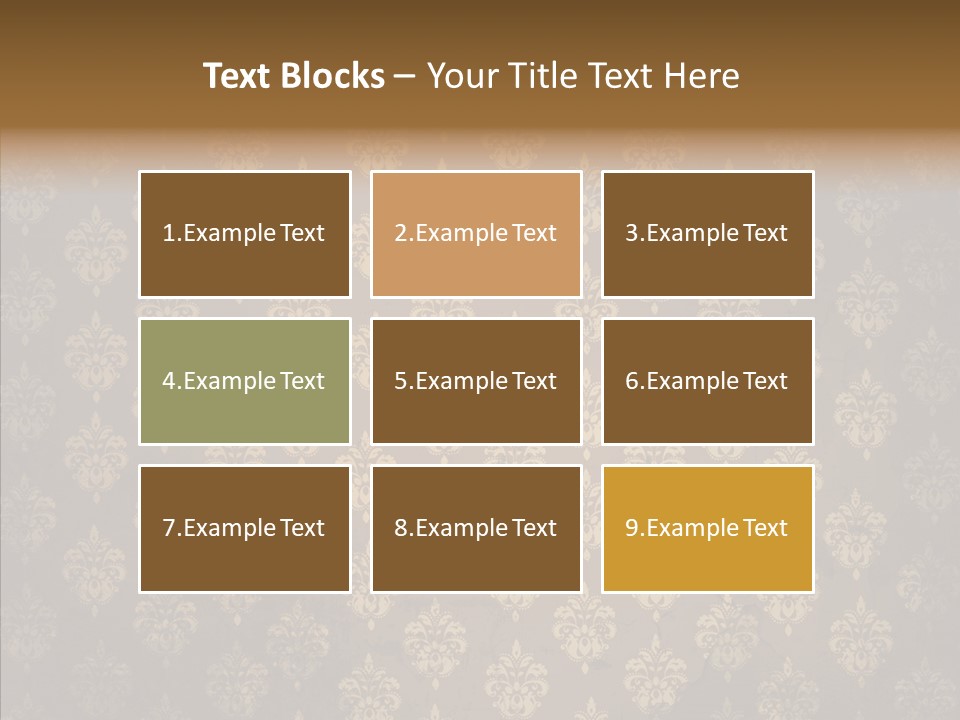 Flourish Textured Wallpaper PowerPoint Template