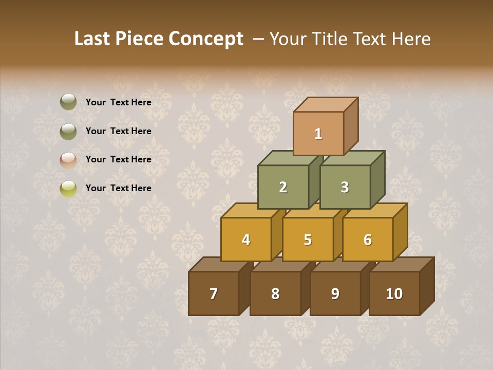 Flourish Textured Wallpaper PowerPoint Template