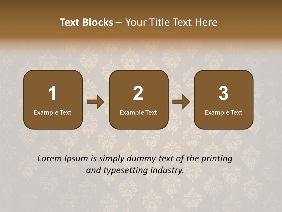Flourish Textured Wallpaper PowerPoint Template