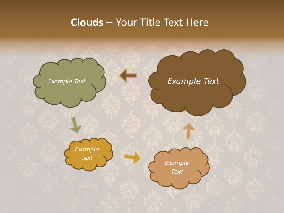 Flourish Textured Wallpaper PowerPoint Template