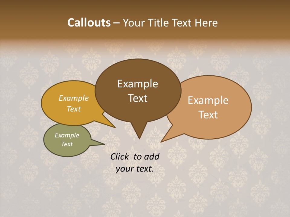 Flourish Textured Wallpaper PowerPoint Template