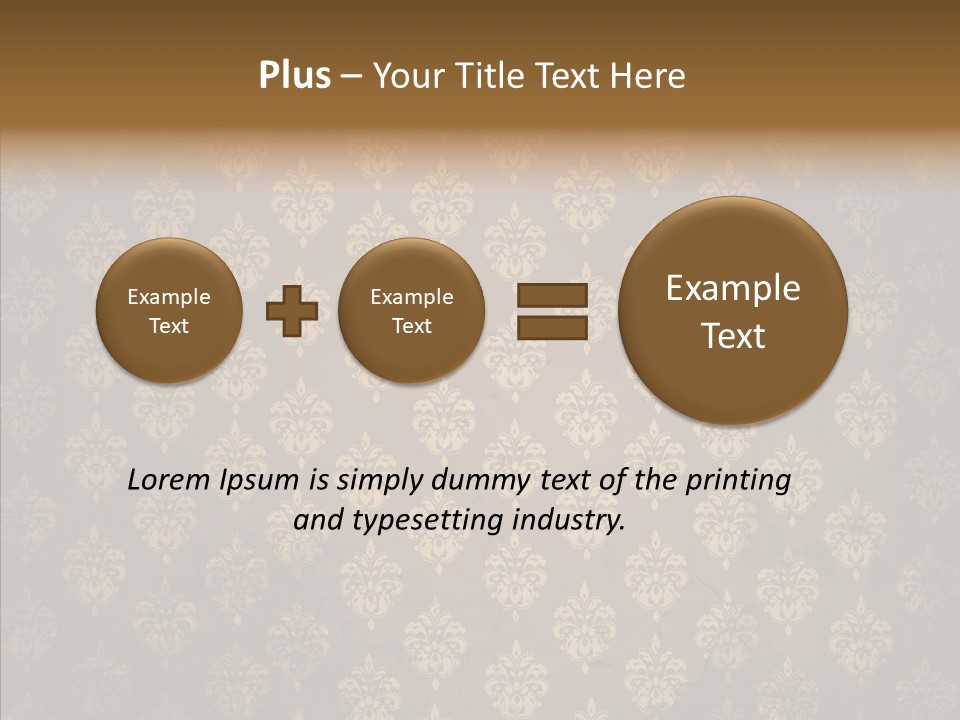 Flourish Textured Wallpaper PowerPoint Template