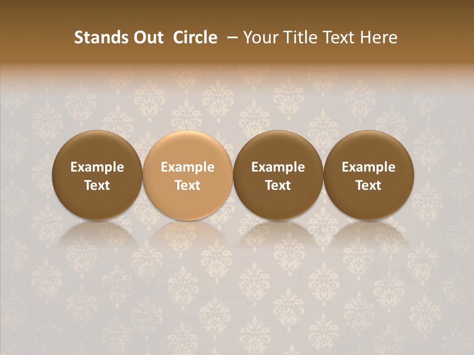 Flourish Textured Wallpaper PowerPoint Template
