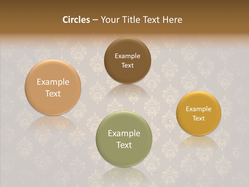 Flourish Textured Wallpaper PowerPoint Template
